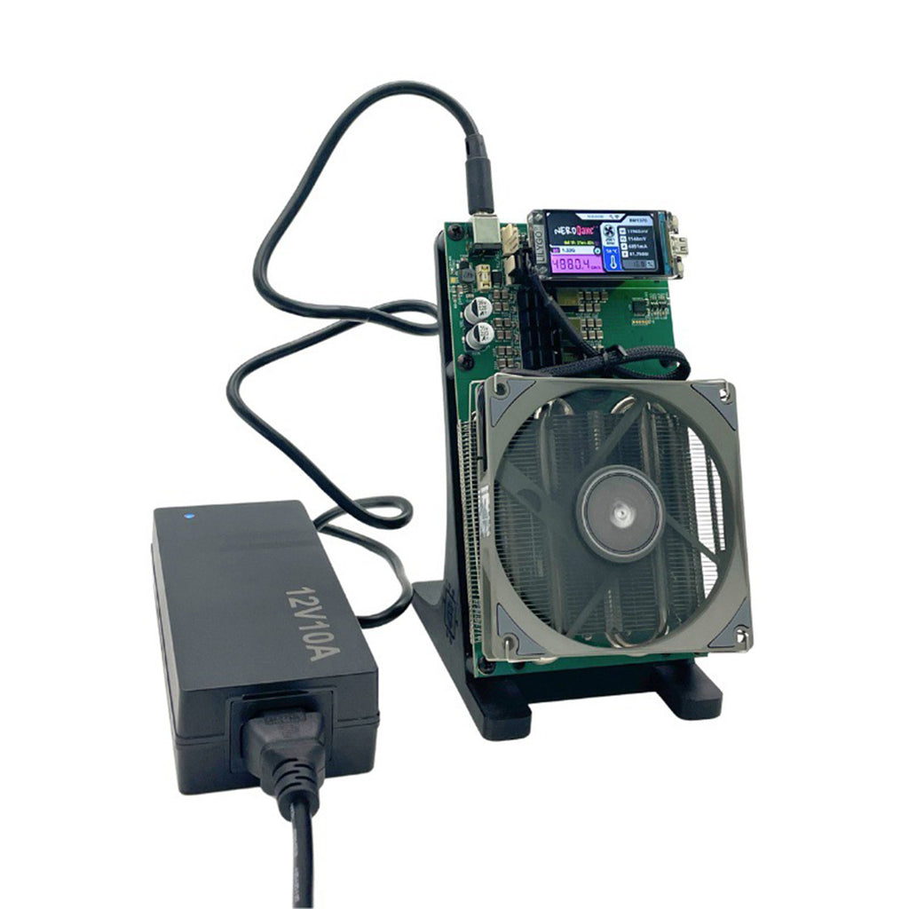 Nerdqaxe++ Bitcoin Miner 4.8TH/s Hashrate 75W Low Power BM1370 Chip Lottery Miner Open-Source for Home Efficiency Crypto Miners for BTC Solo Mining Machine