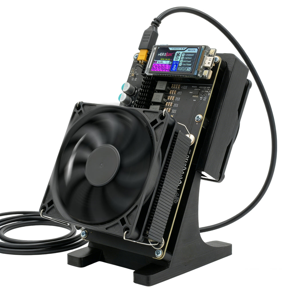 NerdQaxe++ Rev 6.1 Bitcoin Solo Miner - 6TH/s 103W High Efficiency Home Crypto Mining Kit