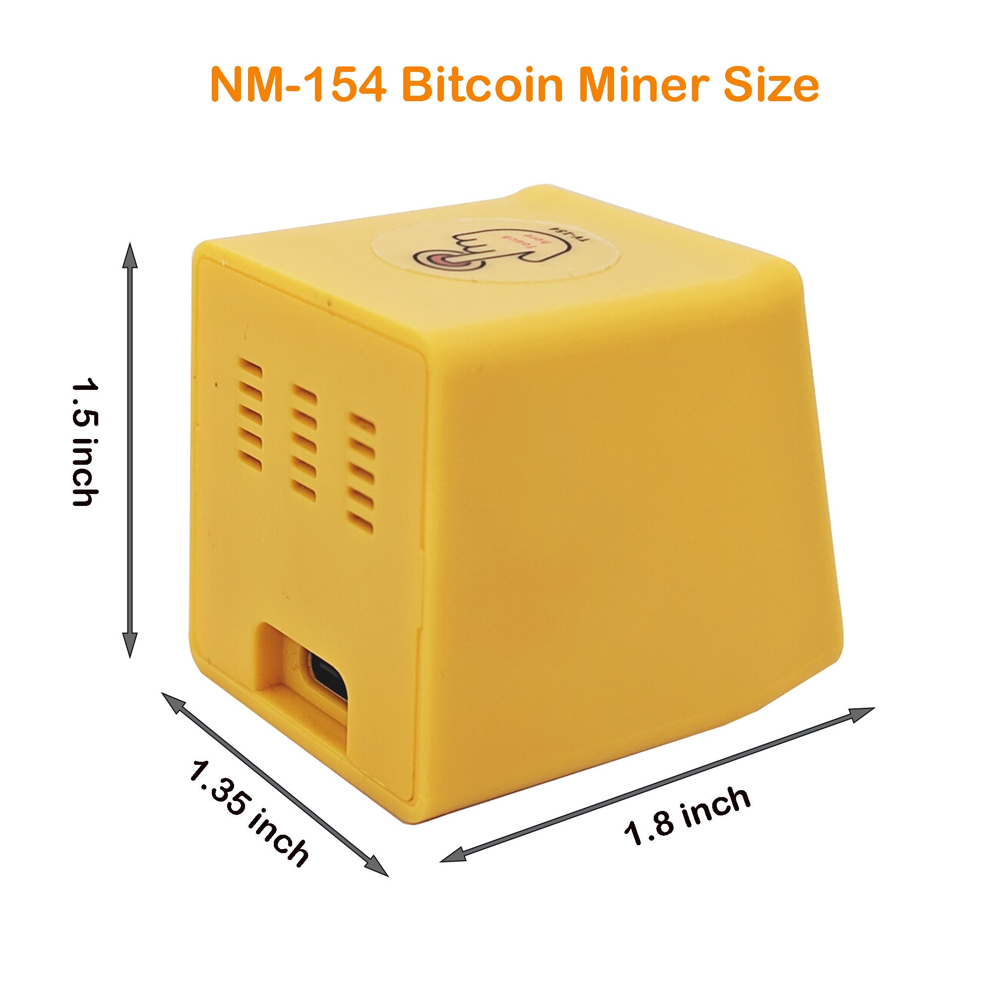 Bitcoin Miner NMMiner NM-TV-154 Machine 1000KH/S Hashrate USB Solo Crypto Miner Display & Clock Desktop Miner with ESP32 Processor BTC Lottery Miner for Home & Office Decor