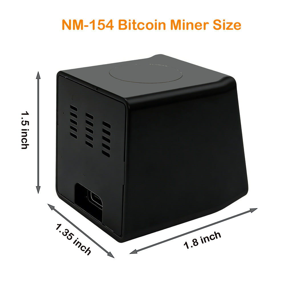 Bitcoin Miner NMMiner NM-TV-154 Machine 1000KH/S Hashrate USB Solo Crypto Miner Display & Clock Desktop Miner with ESP32 Processor BTC Lottery Miner for Home & Office Decor