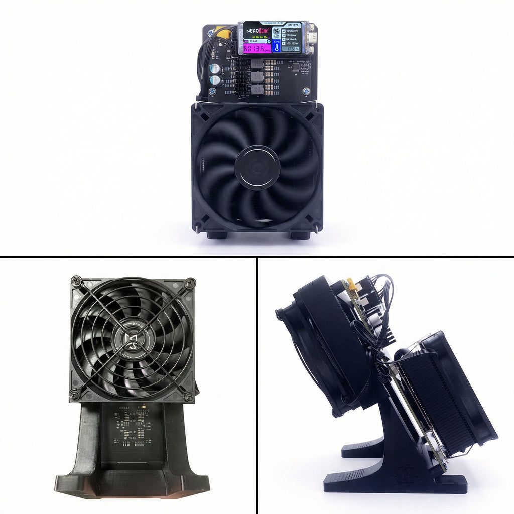 NerdQaxe++ Rev 6.1 Bitcoin Solo Miner - 6TH/s 103W High Efficiency Home Crypto Mining Kit